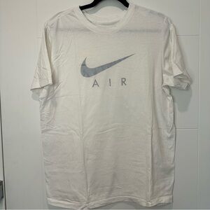 Nike White Shirt Tee with AIR Logo size L